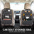 SearchFindOrder Universal Car Back Seat Storage Organizer with Elastic Felt Storage Bag 6 Pockets Organizer