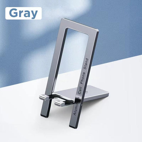 SearchFindOrder Upgrade Gray Ultra Slim Portable Light Weight Aluminum Foldable Mobile Phone Stand