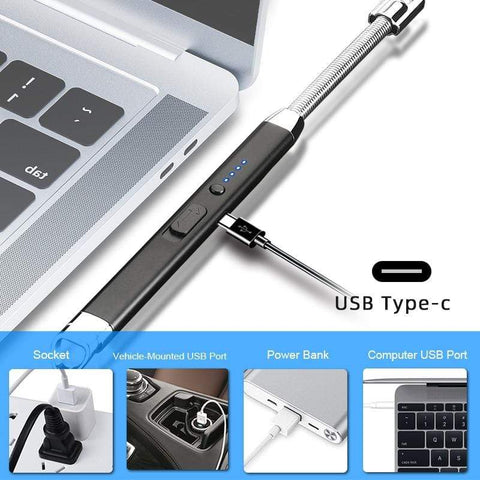 SearchFindOrder USB Rechargeable 360 Degree Flexible LED Lighter