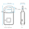 SearchFindOrder USB Rechargeable Portable Intelligent Fingerprint Padlock