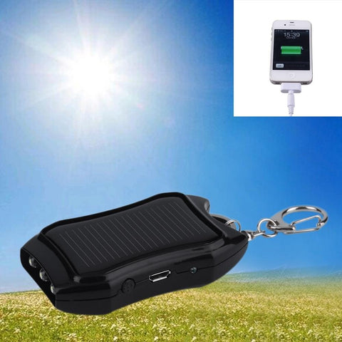 SearchFindOrder USB Solar Powered Keychain Mobile Power Supply