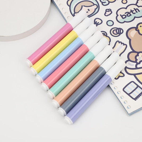 SearchFindOrder Vibrant Watercolor Brush Pens (12 Pieces & Ceramic Spoon)