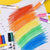 SearchFindOrder Vibrant Watercolor Brush Pens (12 Pieces & Ceramic Spoon)