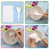 SearchFindOrder Vibrant Watercolor Brush Pens (12 Pieces & Ceramic Spoon)