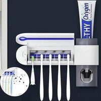 SearchFindOrder Wall Mounted Toothbrush Holder with UV Light Sanitizer
