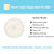 SearchFindOrder Warm White USB Rechargeable DimmableMotion Sensor LED Night Light