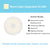 SearchFindOrder Warm White USB Rechargeable Dimmable  Motion Sensor LED Night Light