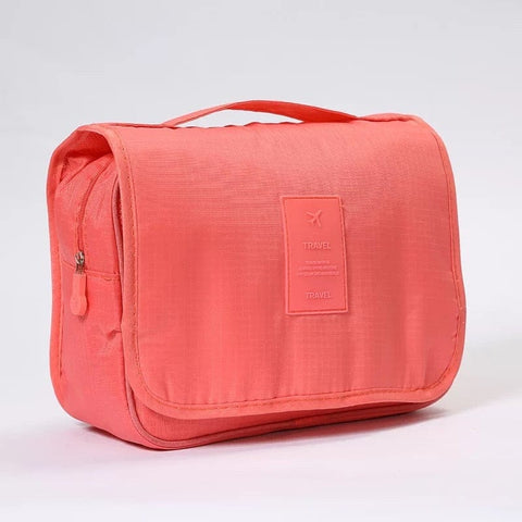 SearchFindOrder Watermelon red / China Waterproof Travel Cosmetic Toiletries Bag with Hook
