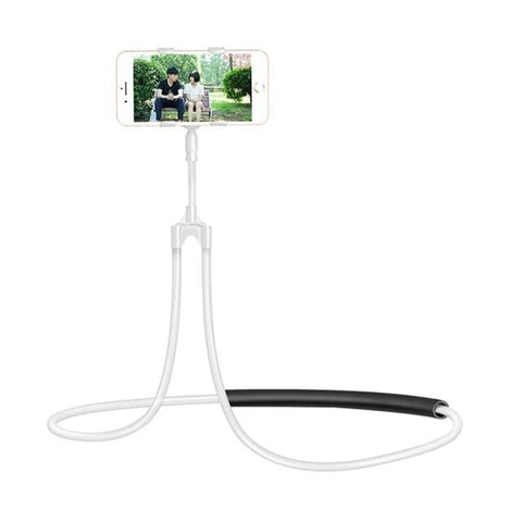 SearchFindOrder White 360 Degree Lazy Neck Phone Holder Stand