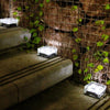 SearchFindOrder White / 4 LED 7x7x5cm Outdoor LED Solar Lawn Garden Decorative Brick Ice Cube Lights