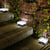 SearchFindOrder White / 4 LED 7x7x5cm Outdoor LED Solar Lawn Garden Decorative Brick Ice Cube Lights