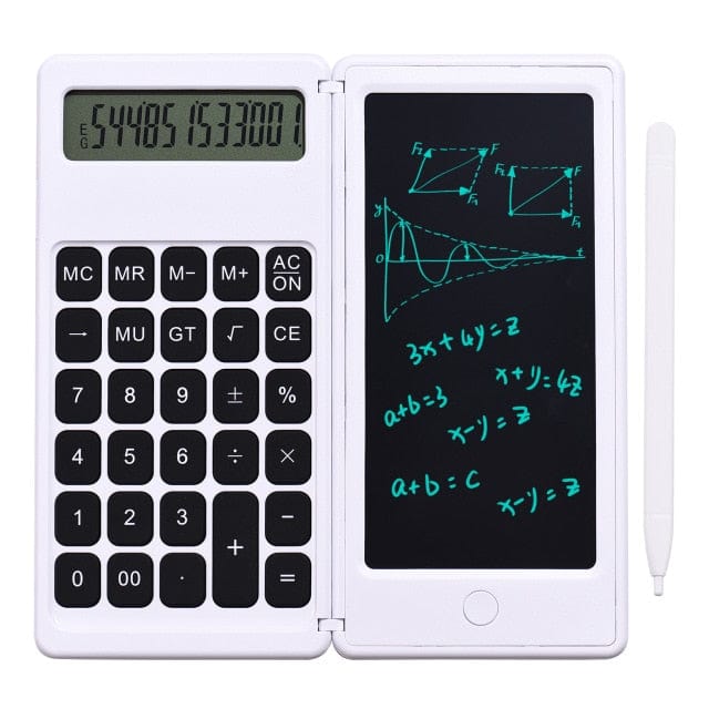 6 inch Portable and Folding Calculator with Writing Tablet