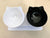 SearchFindOrder white and black The Amazing  Orthopedic Cat Bowl