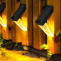 SearchFindOrder White and RGB / 2pcs Outdoor Garden and Deck LED Solar Lights (2/4/6 Pieces)