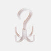 SearchFindOrder White Closet Hanger Over Kitchen Cabinet Door Towel Rack Bar