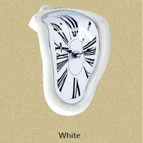 SearchFindOrder White Decorative Salvador Dali Melted Clock