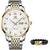 SearchFindOrder White Men Mechanical Luxury Automatic Stainless Steel Waterproof Watch