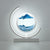 SearchFindOrder White Moon-Blue / Remote control Creative Sandscape 3D LED Table Lamp