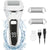 SearchFindOrder White Rechargeable Electric Foot File Callus Remover Kit