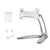 SearchFindOrder White Universal Tablet & Phone Wall Mounted and Desk Stand