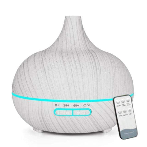 SearchFindOrder White with 7 Color LED & Remote Control / AU Essential Oil Diffuser with LED Mood Lighting