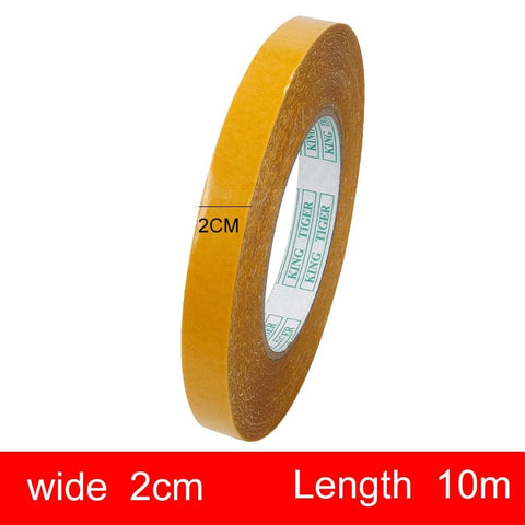 SearchFindOrder Width 2cm / 10M Double-Sided Cloth Translucent Mesh Waterproof Super High Viscosity Adhesive Tape