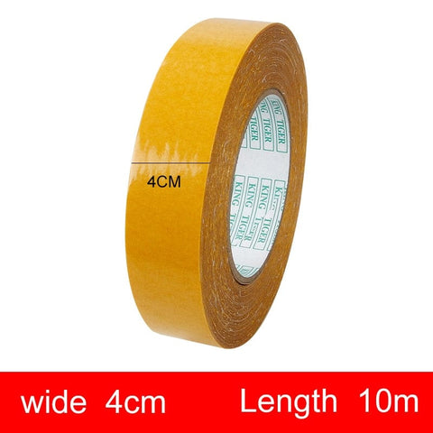 SearchFindOrder Width 4cm / 10M Double-Sided Cloth Translucent Mesh Waterproof Super High Viscosity Adhesive Tape