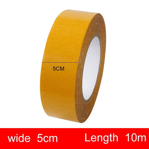 SearchFindOrder Width 5cm / 10M Double-Sided Cloth Translucent Mesh Waterproof Super High Viscosity Adhesive Tape