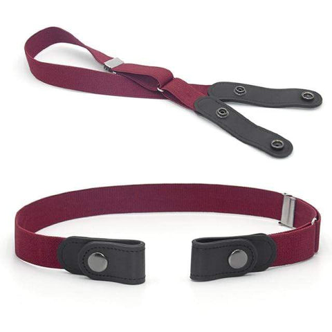 SearchFindOrder Wine Red / 100cm Comfortable Invisible Waist Belt