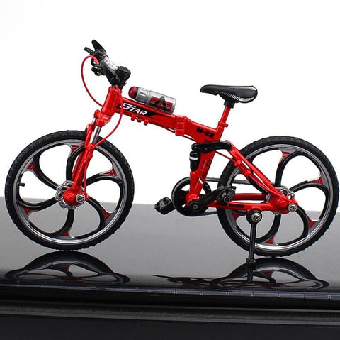 SearchFindOrder With foam box 1:10 Mini Alloy Bicycle Finger Bike Toy for Kids
