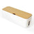 SearchFindOrder Wood & White Power Bar & Cable Storage Box