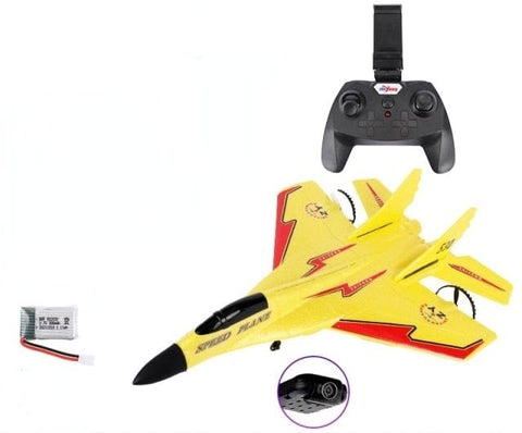 SearchFindOrder Yellow 1 Battery and 720P Camera New and Improved MiG 530 Remote Controlled Foam Plane with 720P Camera