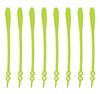 SearchFindOrder Yellow 16pc/pack No Tie Elastic Silicone Shoelaces