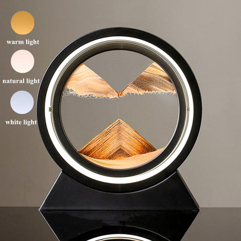 SearchFindOrder Yellow / 7 inch / USB 3D LED Sand Art Decor