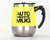 SearchFindOrder Yellow Stainless Steel Magnetized Self Stirring Mug