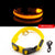 SearchFindOrder Yellow USB Charging / XS  NECK 28-40 CM LED Dog Collar - USB Rechargeable