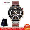 Yellow Angel Jewelry & Watches BRoG with box Watch Men Business Watches Leather band Wristwatch